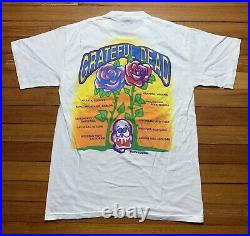 Vintage 1992 Grateful Dead Spring Tour Concert Shirt Brockum Large White