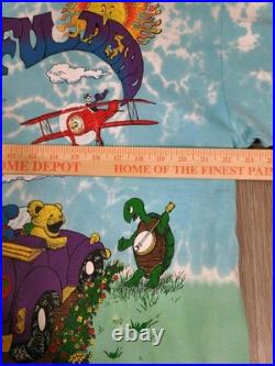 Vintage 1992 Grateful Dead Spring Tour Liquid Blue Tie Dye XL Shirt