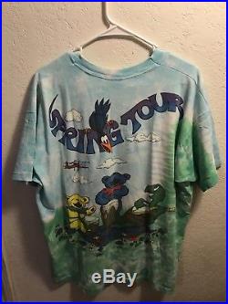 Vintage 1992 Grateful Dead Spring Tour Rock T Shirt XL Liquid Blue