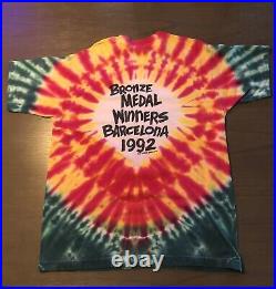 Vintage 1992 Grateful Dead Tie Dye Lithuania Olympic T-Shirt