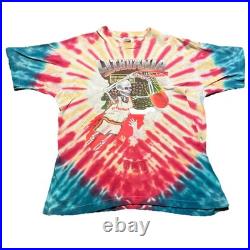 Vintage 1992 Lithuania Olympic Basketball Team T Shirt Grateful Dead Tie Dye XL