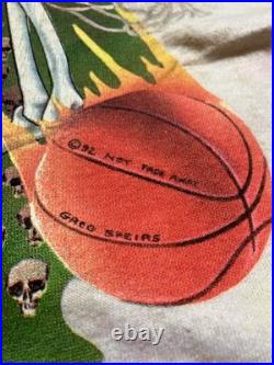 Vintage 1992 Lithuania Olympic Basketball Team T Shirt Grateful Dead Tie Dye XL