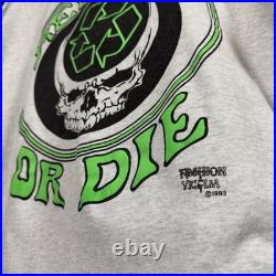 Vintage 1993 Fashion Victim Grateful Dead Recycle Or Die RARE Band Shirt Obscure