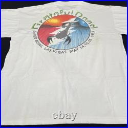 Vintage 1993 GRATEFUL DEAD, Silver Bowl Las Vegas Made In USA S STITCH T SHIRT