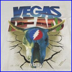 Vintage 1993 GRATEFUL DEAD, Silver Bowl Las Vegas Made In USA S STITCH T SHIRT