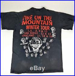 Vintage 1993 GRATEFUL DEAD XL Shirt'Fire on the Mountain Winter Tour' 90s