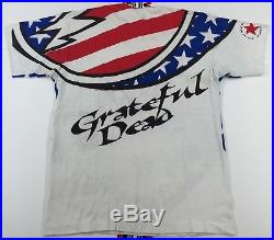 Vintage 1993 Grateful Dead BIG LOGO T-Shirt Mens L Large 90's Liquid Blue Orig