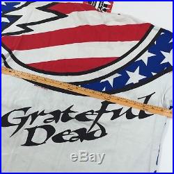 Vintage 1993 Grateful Dead BIG LOGO T-Shirt Mens L Large 90's Liquid Blue Orig