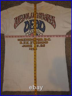 Vintage 1993 Grateful Dead Revolutionary Dead Liquid Blue T-Shirt Large Made USA