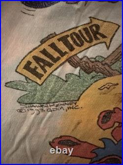 Vintage 1993 Grateful Dead Rise & Fall Tour T-Shirt Liquid Blue Distressed XL