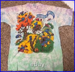 Vintage 1993 Grateful Dead Rise & Fall Tour T-Shirt Tie-dyed XL