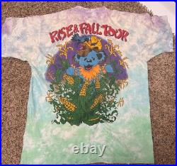 Vintage 1993 Grateful Dead Rise & Fall Tour T-Shirt Tie-dyed XL