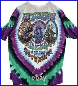 Vintage 1993 Grateful Dead Seasons Of The Dead Endless Tour Liquid Blue Shirt XL
