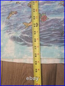 Vintage 1993 Grateful Dead Ship Of Fools Shirt 90s Single Stitch Liquid Blue L