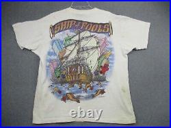 Vintage 1993 Grateful Dead Ship Of Fools Shirt Liquid Blue XL Single Stitch USA
