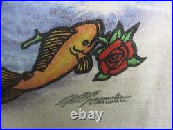 Vintage 1993 Grateful Dead Ship Of Fools Shirt Liquid Blue XL Single Stitch USA