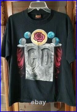 Vintage 1993 Grateful Dead Spring Tour T-Shirt Mens XL Official GDM Inc. Brockum