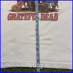 Vintage 1993 Grateful Dead Squid Blue T-Shirt XL California Tour Map Graphic Tee
