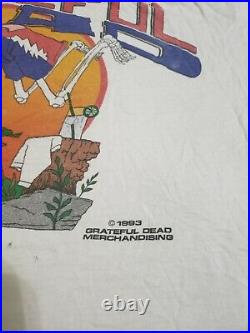 Vintage 1993 Grateful Dead Summer Tour Band Shirt L Single Stitch Jerry Garcia