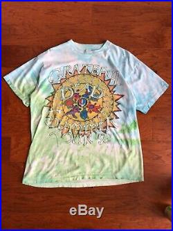 Vintage 1993 Grateful Dead Summer Tour T Shirt Size XL