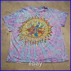 Vintage 1993 Grateful Dead Summer Tour Tiedye T-Shirt Mens Size XL