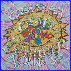 Vintage 1993 Grateful Dead Summer Tour Tiedye T-Shirt Mens Size XL