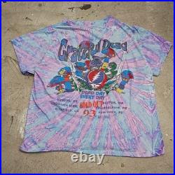 Vintage 1993 Grateful Dead Summer Tour Tiedye T-Shirt Mens Size XL