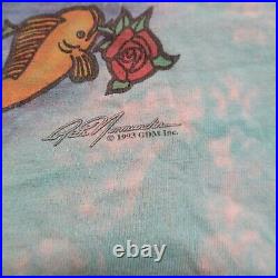 Vintage 1993 Grateful Dead Tie Dye Tour Shirt GDM Band Rock Liquid Blue