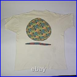 Vintage 1993 MC Escher Grateful Dead Liquid Blue Dancing Bears T-Shirt XL