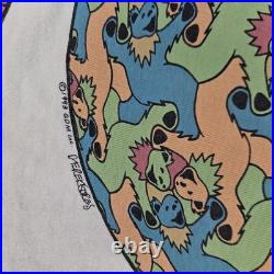 Vintage 1993 MC Escher Grateful Dead Liquid Blue Dancing Bears T-Shirt XL