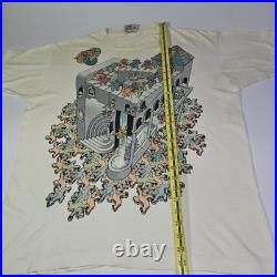 Vintage 1993 MC Escher Grateful Dead Liquid Blue Dancing Bears T-Shirt XL