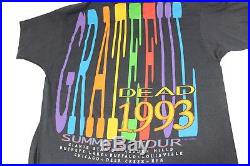 Vintage 1993 The Grateful Dead Summer Tour Shirt T-Shirt Dead Head Jerry Garcia