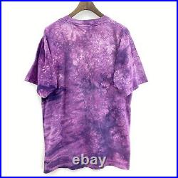 Vintage 1994 Grateful Dead Band Skull All Over Print Purple T-Shirt Size XL
