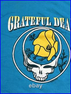 Vintage 1994 Grateful Dead Cal Expo Single Stitched T-Shirt Men's XL Teal USA
