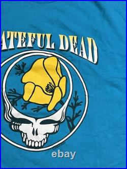 Vintage 1994 Grateful Dead Cal Expo Single Stitched T-Shirt Men's XL Teal USA