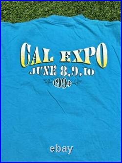 Vintage 1994 Grateful Dead Cal Expo Single Stitched T-Shirt Men's XL Teal USA