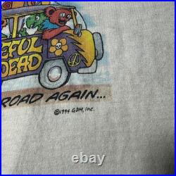 Vintage 1994 Grateful Dead Fall Tour Shirt On The Road Again Single Stitch XL