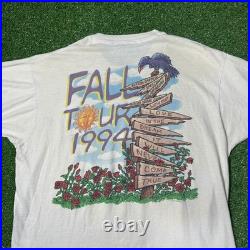 Vintage 1994 Grateful Dead Fall Tour Shirt On The Road Again Single Stitch XL