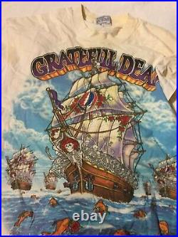 Vintage 1994 Grateful Dead Fall Tour T-Shirt XL Liquid Blue
