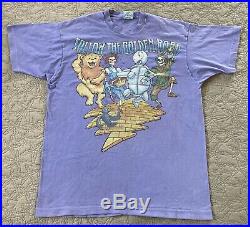 Vintage 1994 Grateful Dead Follow The Golden Road Liquid Blue T-Shirt USA Purple