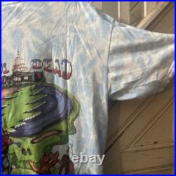 Vintage 1994 Grateful Dead Golf Tour Washington DC Tie Dye Blue T Shirt Size XL