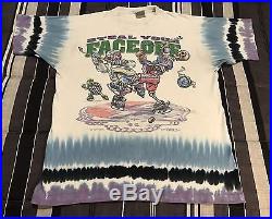 Vintage 1994 Grateful Dead Hockey NHL Psychedelic Hippie Concert Tour Shirt XL