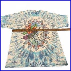 Vintage 1994 Grateful Dead Snowboarding Bear T Shirt Men's Size L Blue