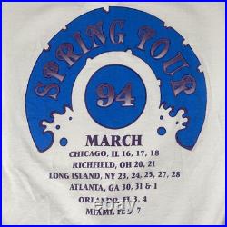 Vintage 1994 Grateful Dead Spring Tour 94' Deadhead T-Shirt Size Large Fruitotl