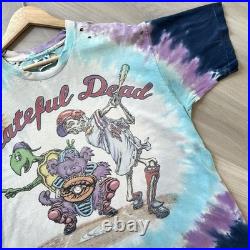 Vintage 1994 Grateful Dead Steal Your Base Liquid Blue Tie Dye Shirt XL