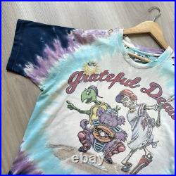 Vintage 1994 Grateful Dead Steal Your Base Liquid Blue Tie Dye Shirt XL