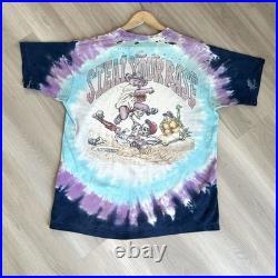 Vintage 1994 Grateful Dead Steal Your Base Liquid Blue Tie Dye Shirt XL