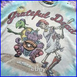 Vintage 1994 Grateful Dead Steal Your Base Liquid Blue Tie Dye Shirt XL