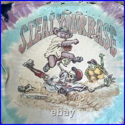 Vintage 1994 Grateful Dead Steal Your Base Liquid Blue Tie Dye Shirt XL