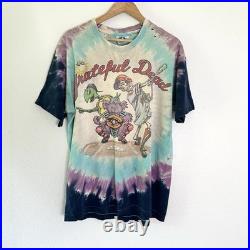 Vintage 1994 Grateful Dead Steal Your Base Liquid Blue Tie Dye Shirt XL